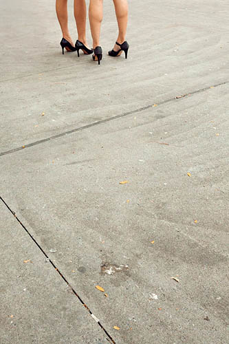 Jolies jambes asiatiques dans le quartier chinois (2014)