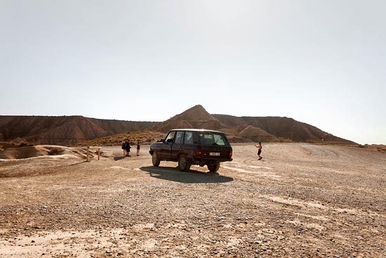 Garé en plein milieu, dans les Bardenas Reales / Espagne (2017)