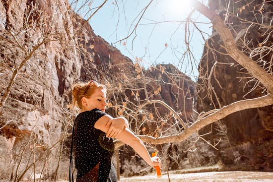 Crême solaire à Zion (2017)