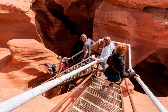 La descente d'Antelope Canyon (2017)