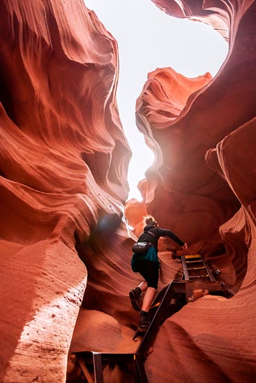 La remonteé d'Antelope Canyon (2017)