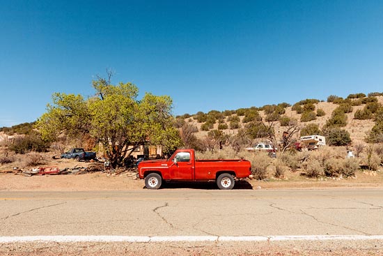 Vintage pick-up rouge (2017)