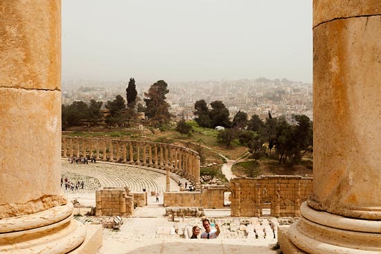 Selfie entre les colonnes / Jordanie (2019)