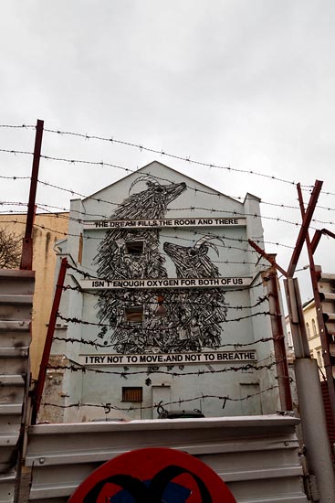 THE DREAM FILLS THE ROOM AND THERE ISN'T ENOUGH OXYGEN FOR BOTH OF US I TRY NOT TO MOVE AND NOT TO BREATHE / Prague (2019)