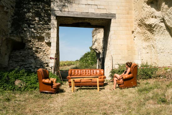 Salon de jardin en cuir / France (2020)