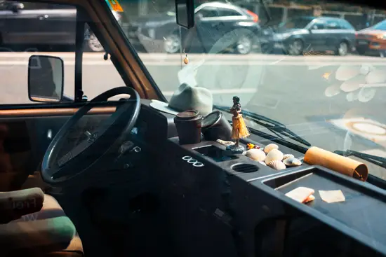 VW T3 orange et beige, intérieur / Allemagne (2023)