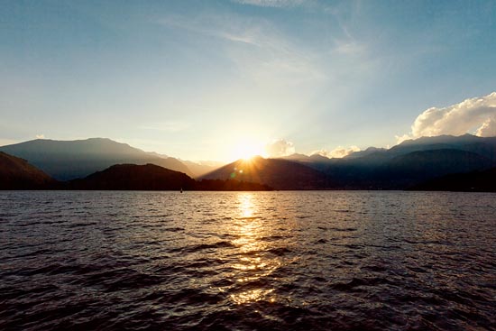 Couché de soleil sur Côme / Italie (2016)